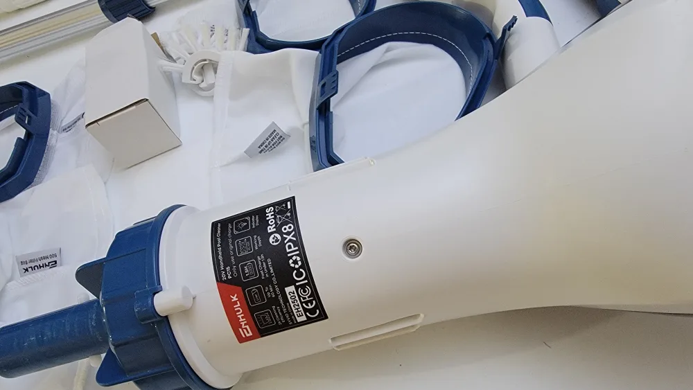 Enhulk Cordless Pool Vacuum 2025 | 13.4” Head, Telescopic Pole image indicator(6)