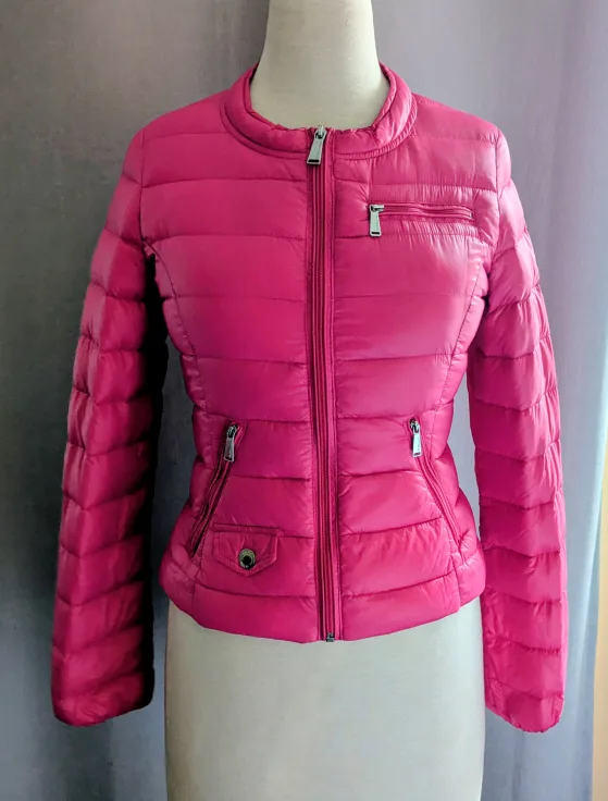 BCBGENERATION Light Puffer Jacket Size -S Pink thumbnail