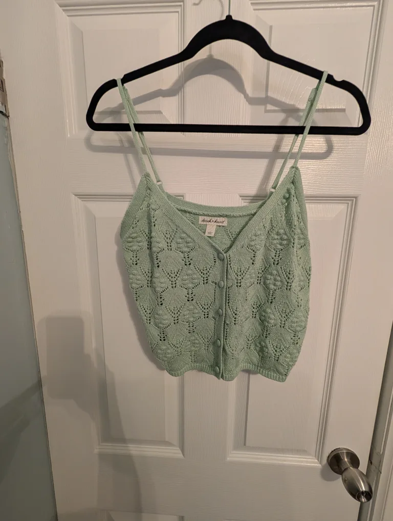 Derek Heart Knit Cami Top - Size S/M thumbnail