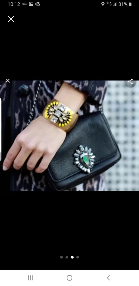 Stella & Dot Gold Cuff Bracelet image indicator(3)