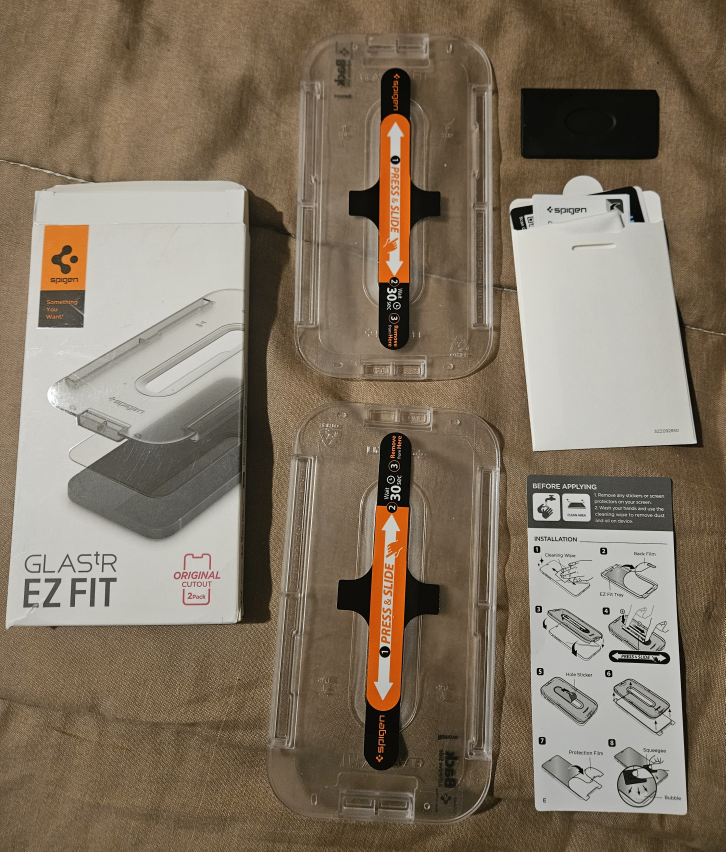 New Spigen Glas.tR EZ FIT Screen Protector (2-Pack)
