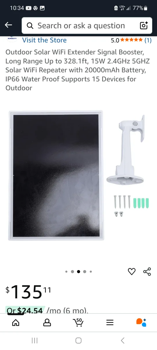 Varsity Solar WiFi Repeater - New in Box image indicator(2)