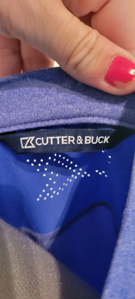 Cutter and Buck Wicking Blue Long Sleeve Top XXL image indicator(6)