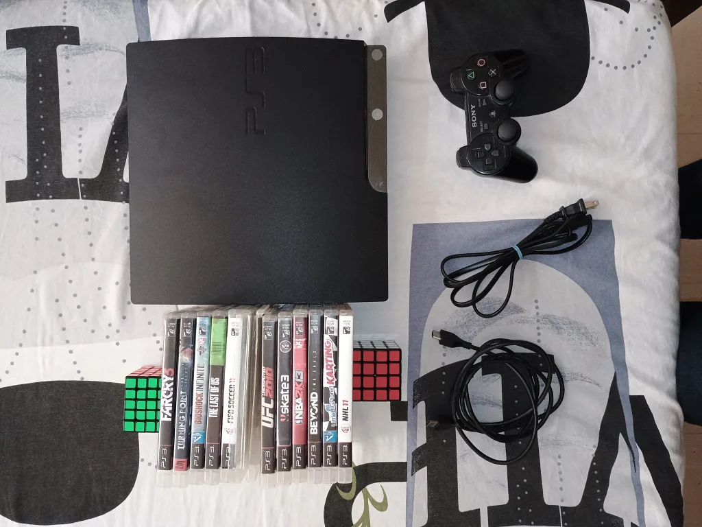 PS3 + 12 Top Games ( Includes SKATE 3 !!! ) image indicator(2)