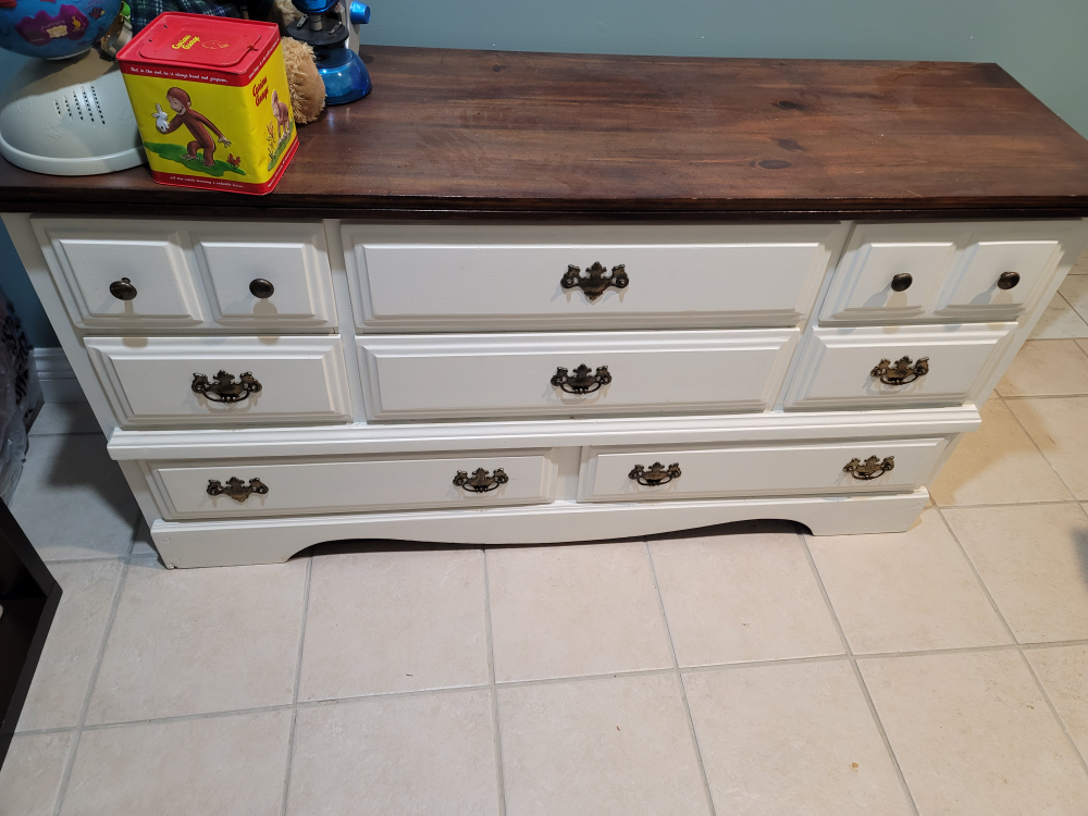 White & Brown Dresser - photo 2
