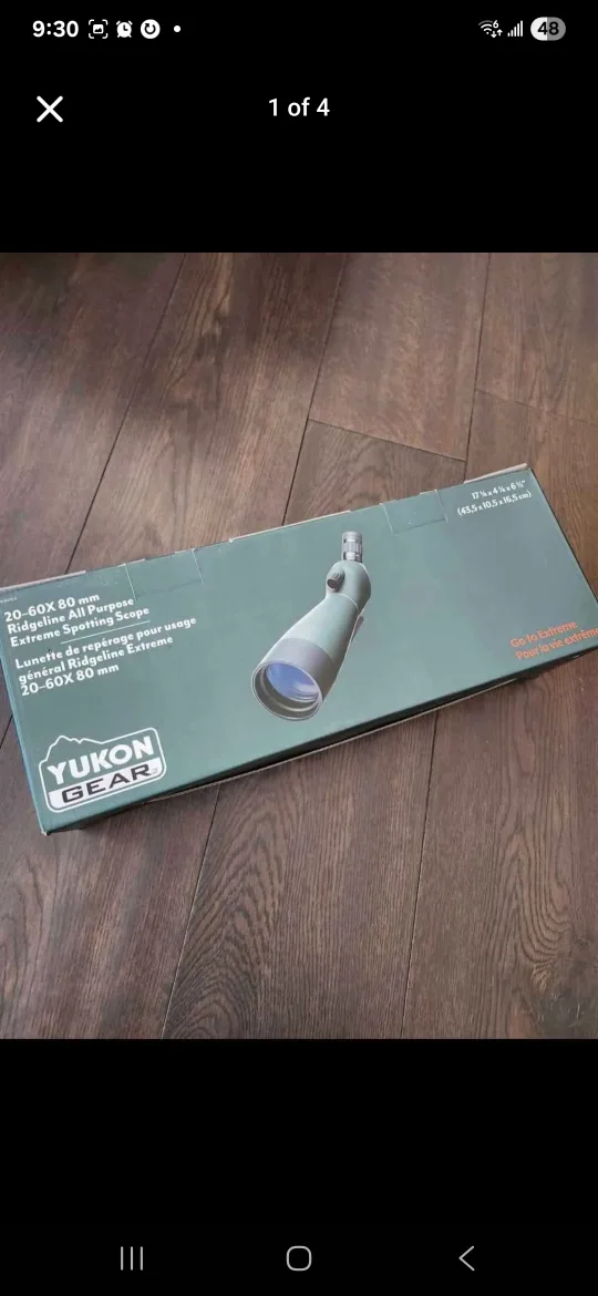 Yukon Gear 20-60X 80 mm Spotting Scope thumbnail