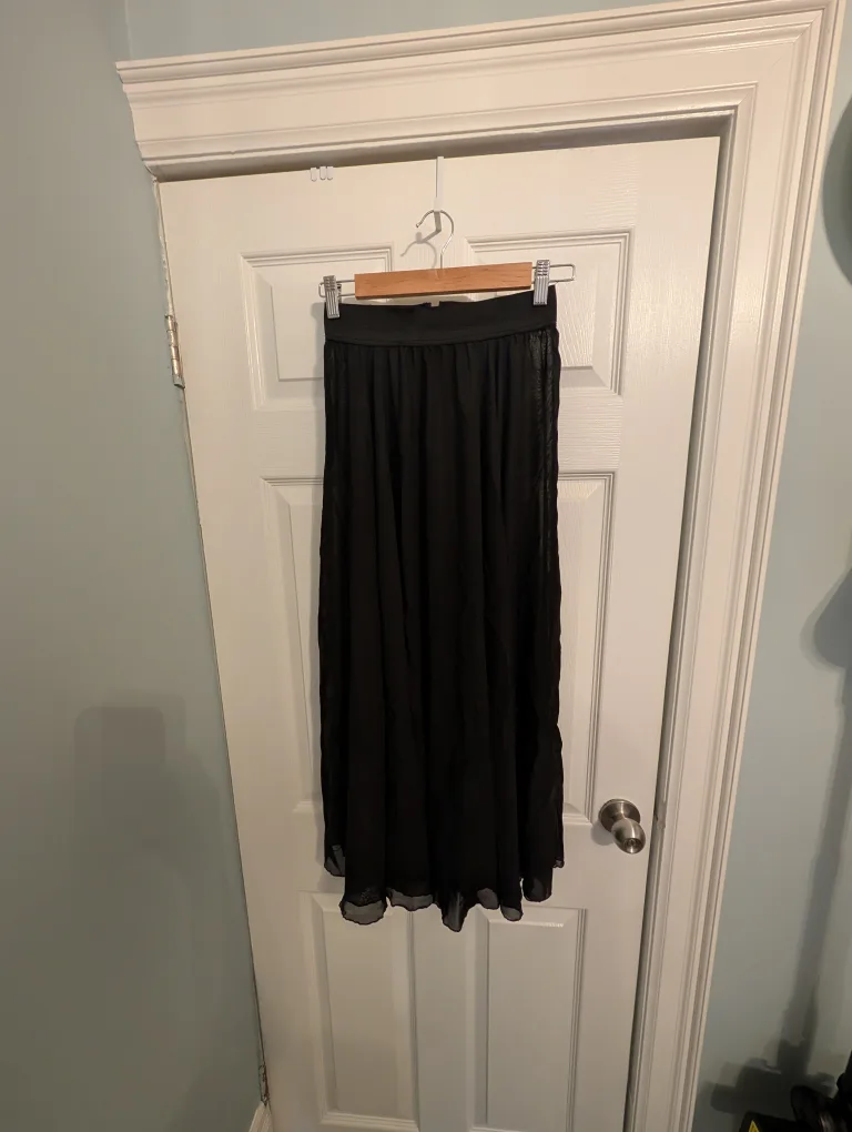 Sheer Black Maxi Skirt thumbnail