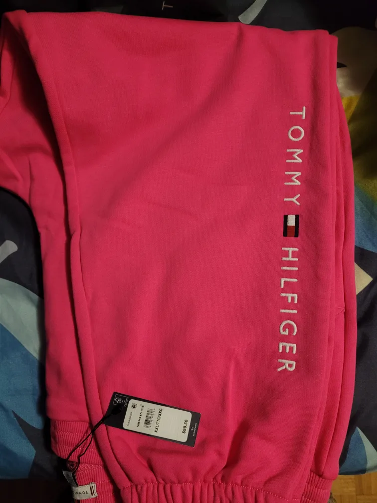Tommy Hilfiger Pink Sweatpants - Size XXL thumbnail