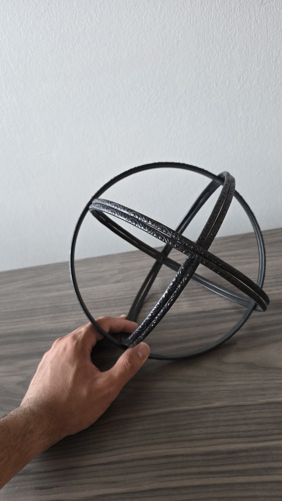 Metal Decorative Sphere - Black - photo 3