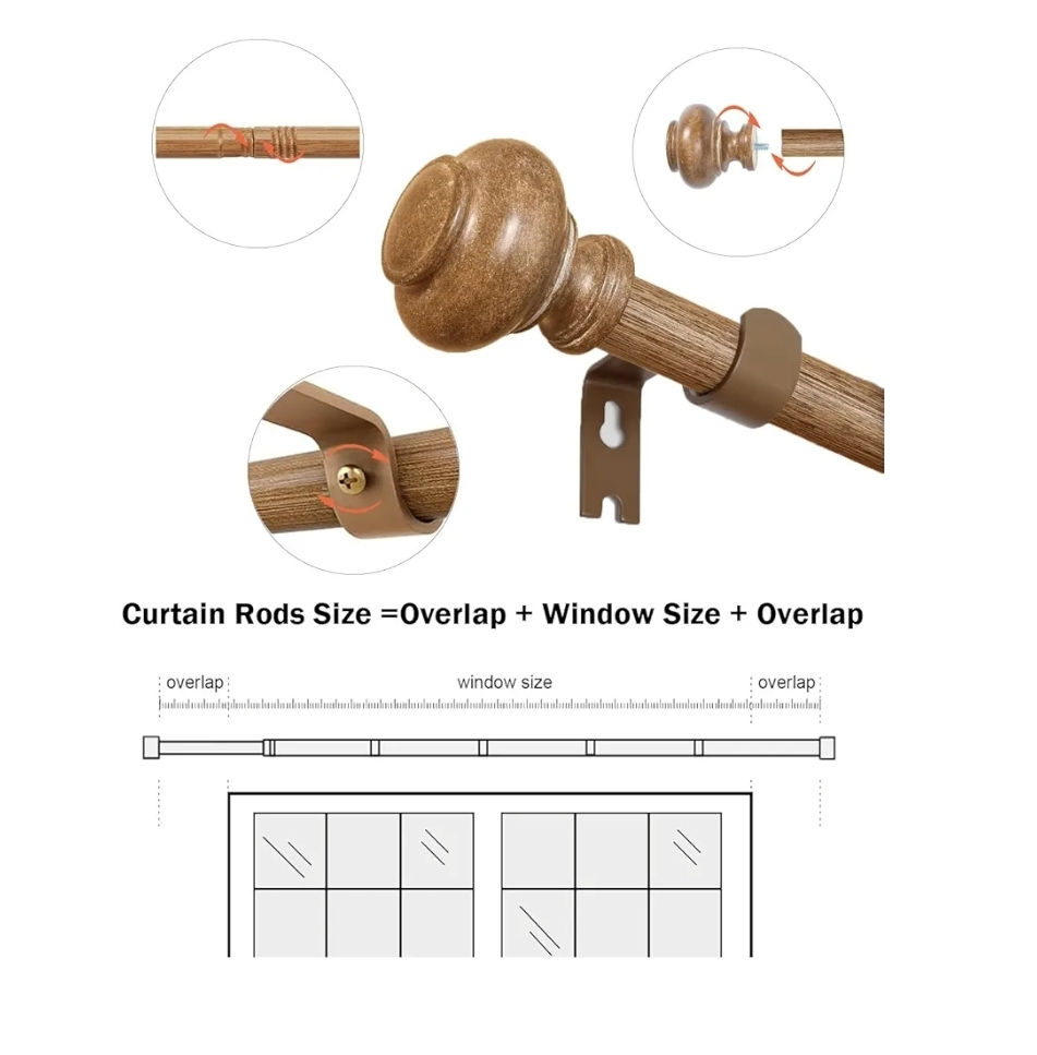 Curtain Rods 48-84 Inch