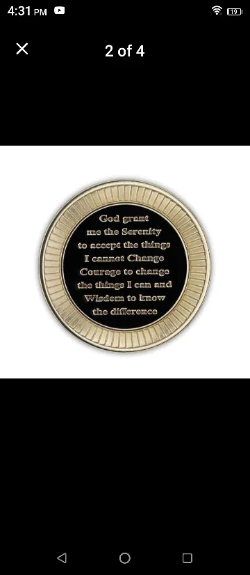 Grateful I'm Alive AA Medallion image indicator(2)