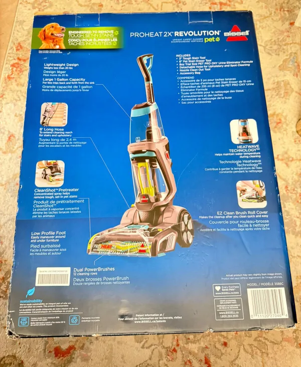 NEW Bissell ProHeat 2X Revolution Pet Carpet Cleaner thumbnail