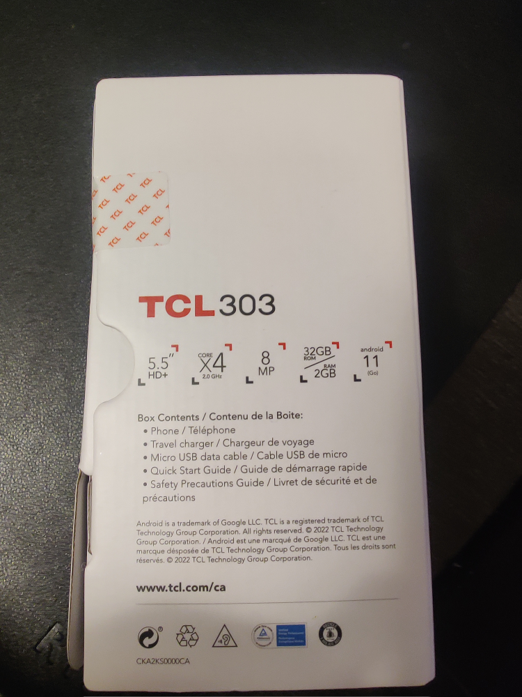 New TCL 303 Android 11 Smartphone - photo 3