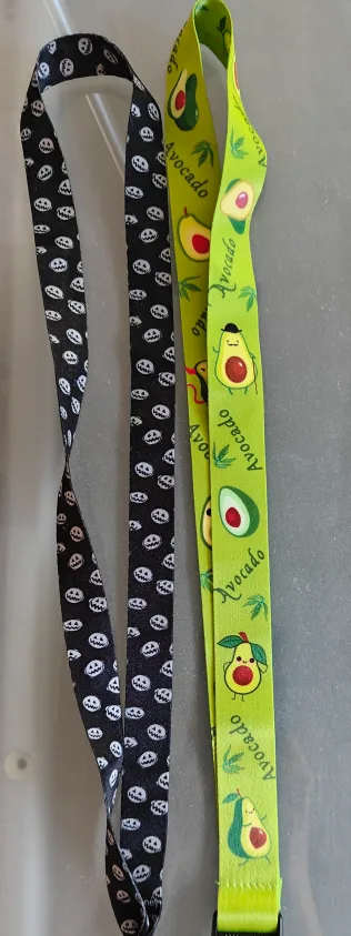 Kawaii Avocado and Night Before Christmas Lanyard 💖🧡 image indicator(2)