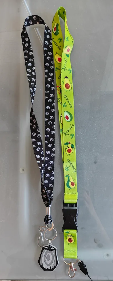 Kawaii Avocado and Night Before Christmas Lanyard 💖🧡 image indicator(3)