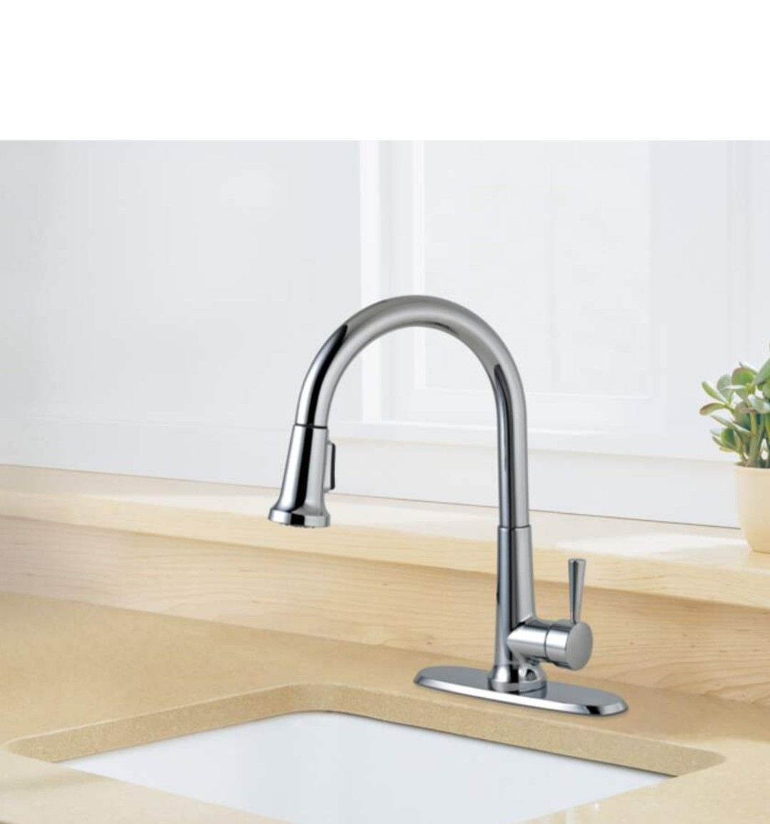 Peerless Single Handle Pull-Down Kitchen Faucet - Chrome - photo 2