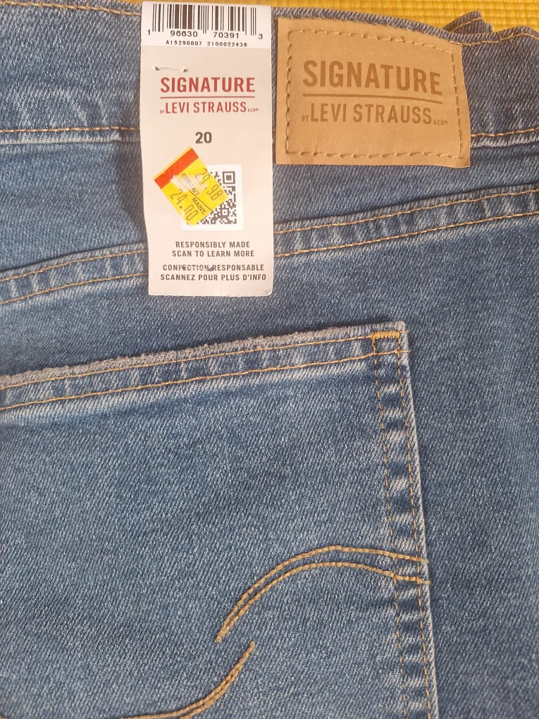 2 New Women's  Short Pants Size 20 Levi With Tags & NOBO image indicator(2)