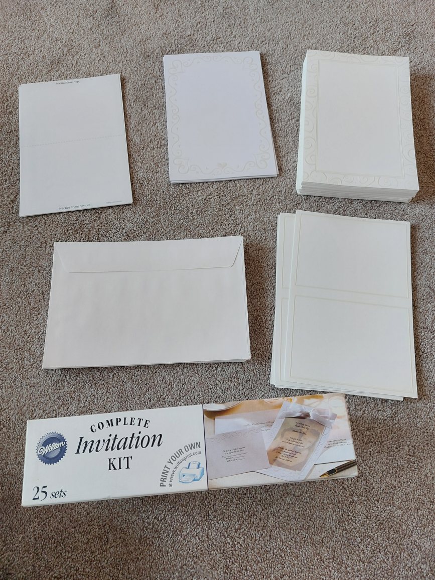 free invitation kit leftovers