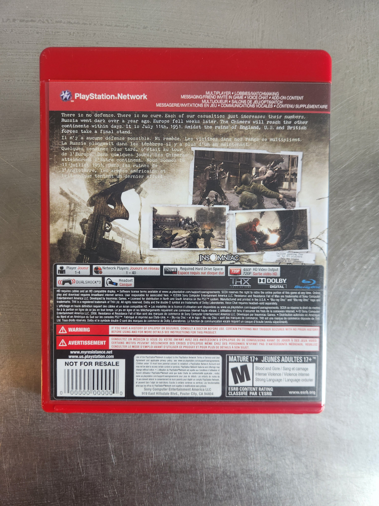 Resistance 1&2 PS3 - photo 3