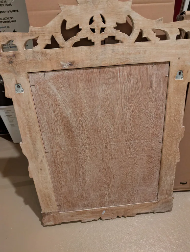 Ornate wooden mirror image indicator(2)