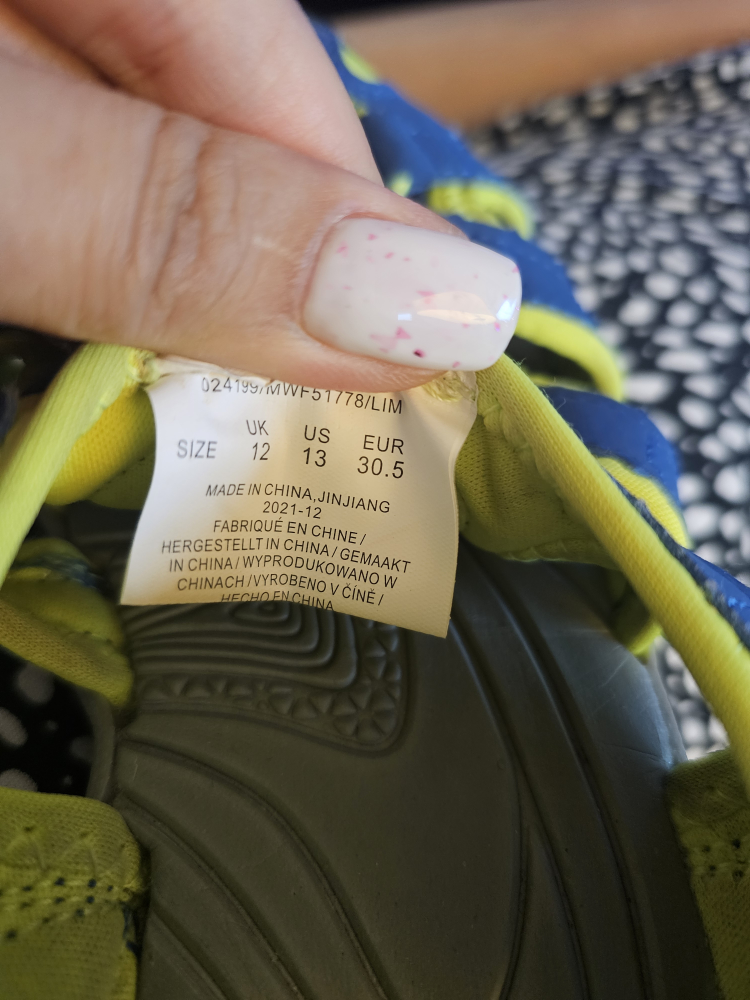 Kids' Blue & Yellow Sandals - Size 13 - photo 2