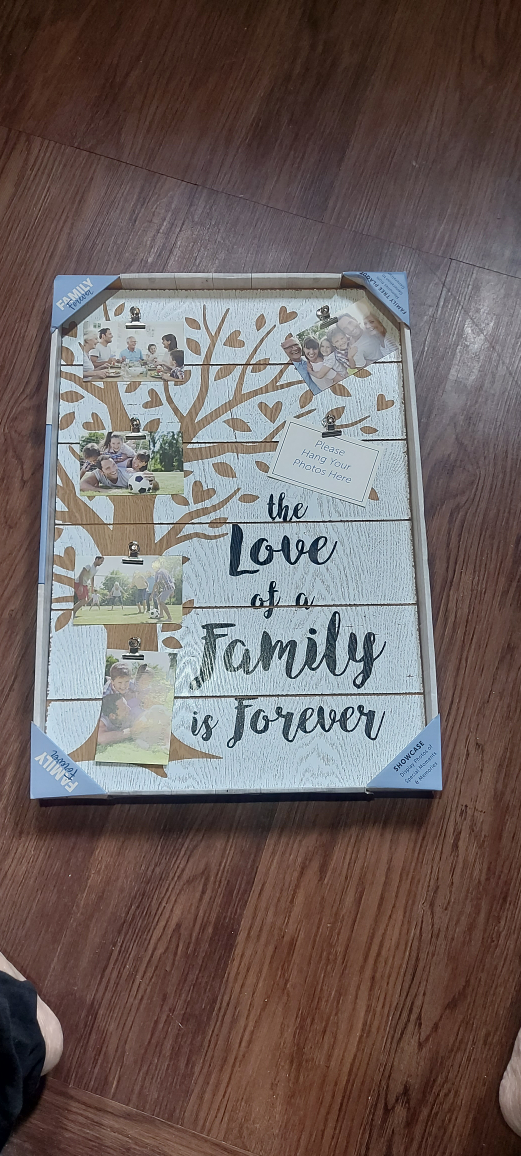 Family Is Forever Photo Display Plaque