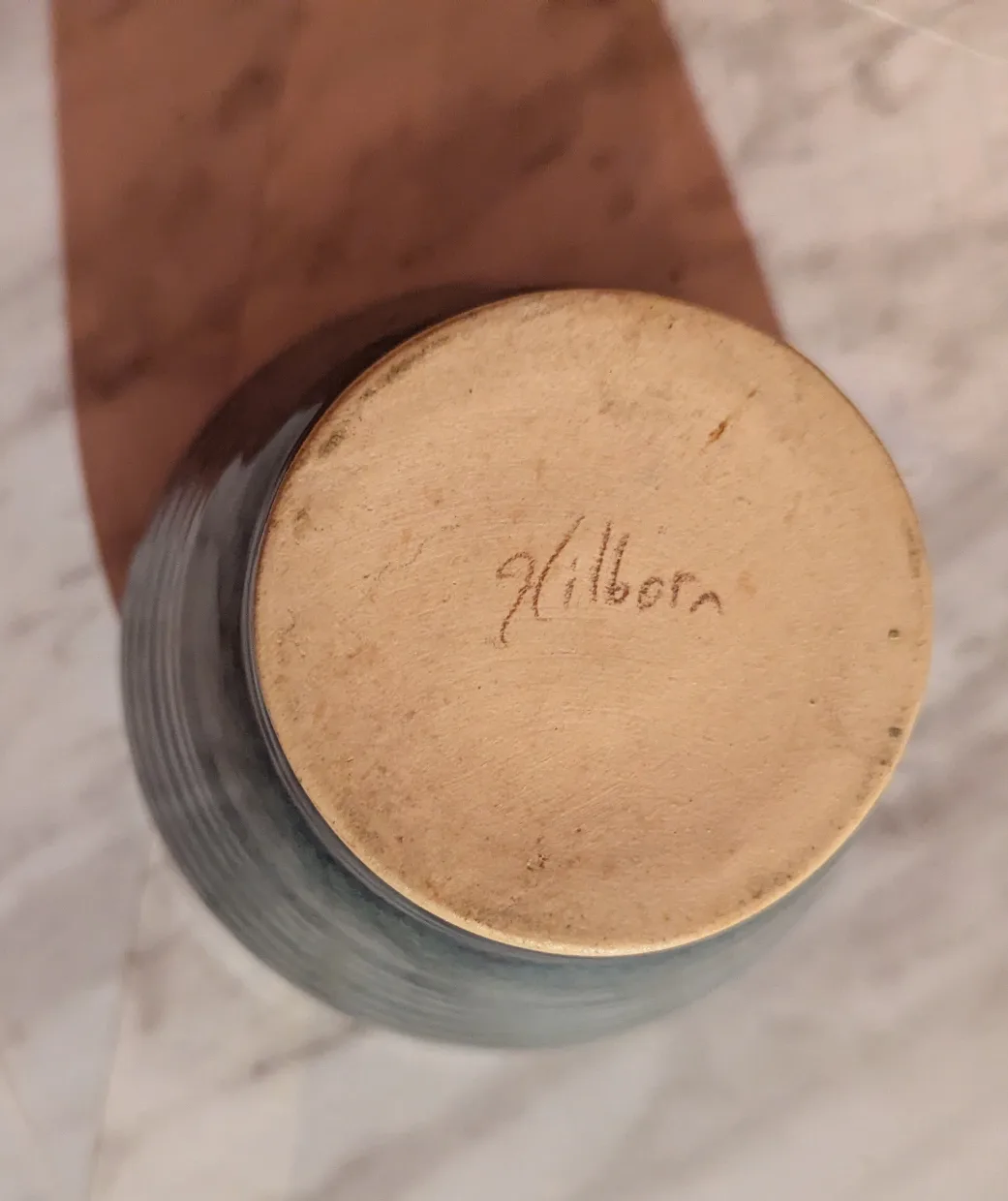 Handmade Hillborn Pottery Vase - Blue image indicator(3)