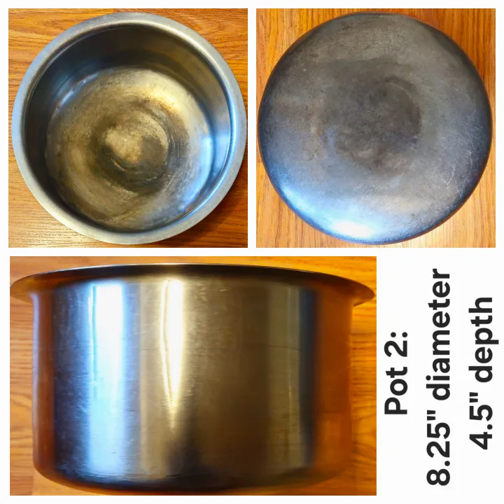 Two Stainless Steel Cooking Pots ✨️ image indicator(2)
