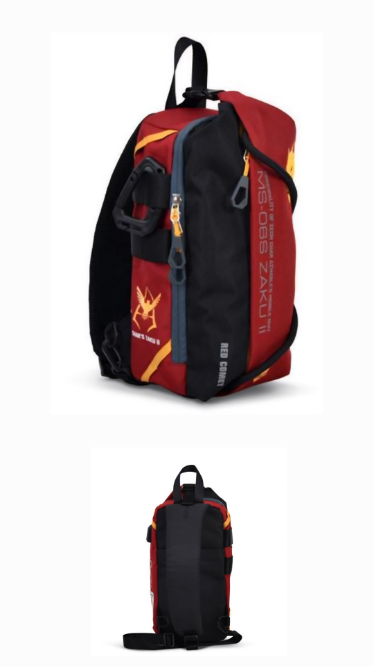 Gundam MS-06S Chars Zaku II - Single Strap Backpack/ Sling Bag - photo 4