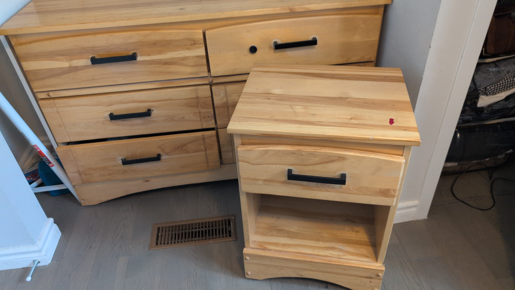 Wooden Dresser and Nightstand Set - photo 3
