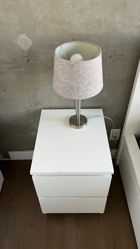 IKEA Hemnes White Nightstand - photo 2