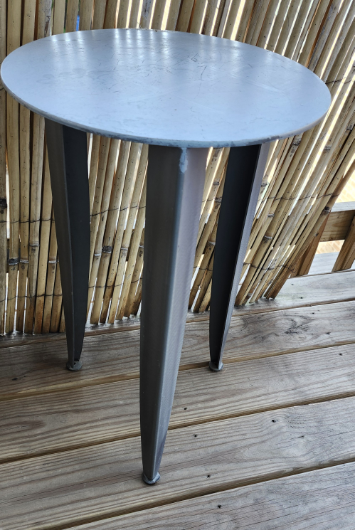 Round Steel Side Table