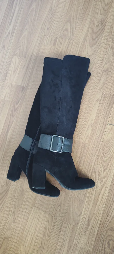 Black Suede Boots - Size 7M image indicator(2)