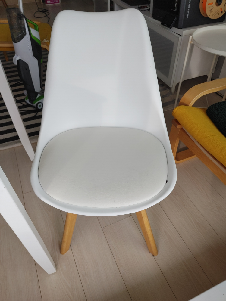 table with 2 chairs set white and wood - photo 5
