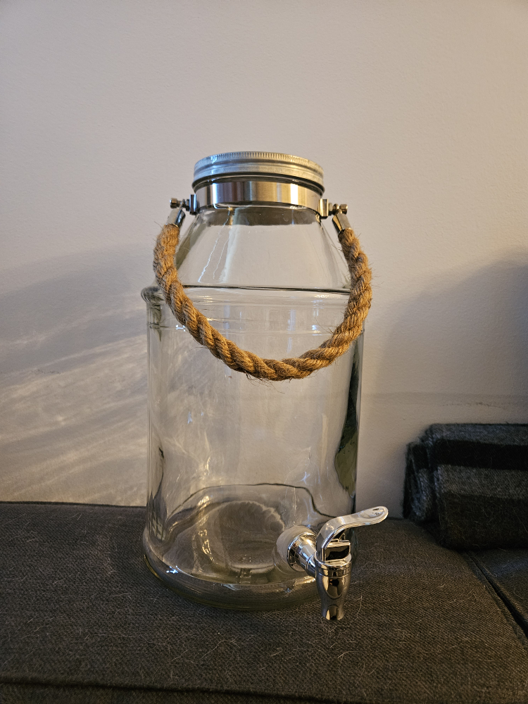Glass Drink Dispenser 4L