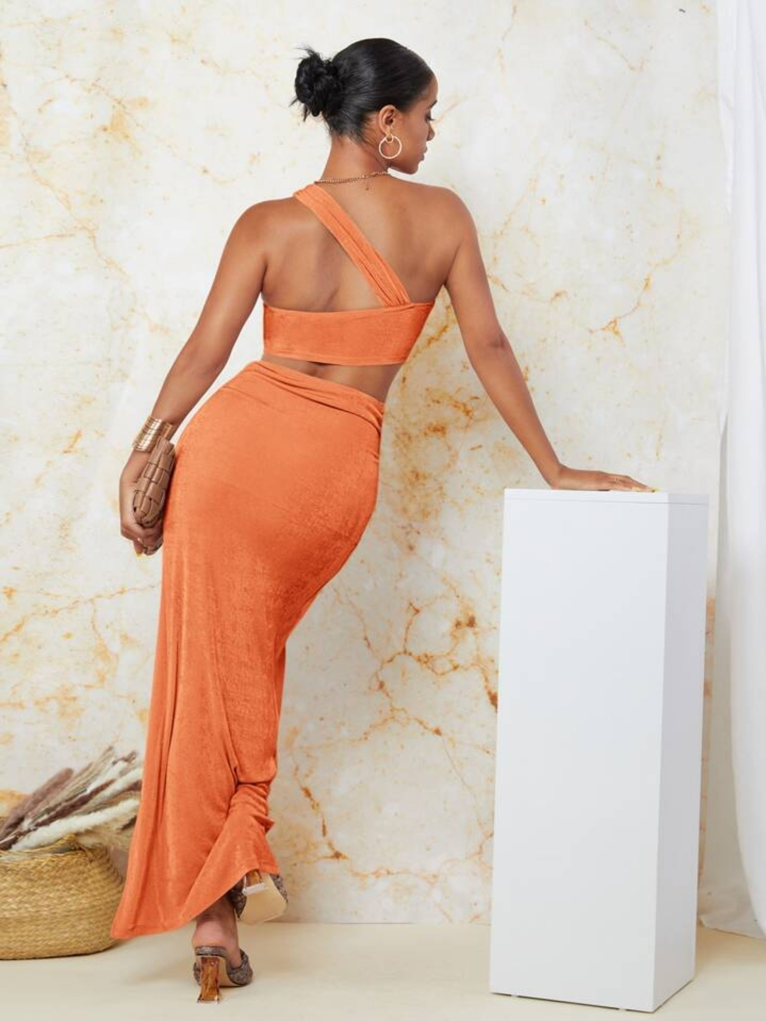 SHEIN Orange Two-Piece Set - photo 2