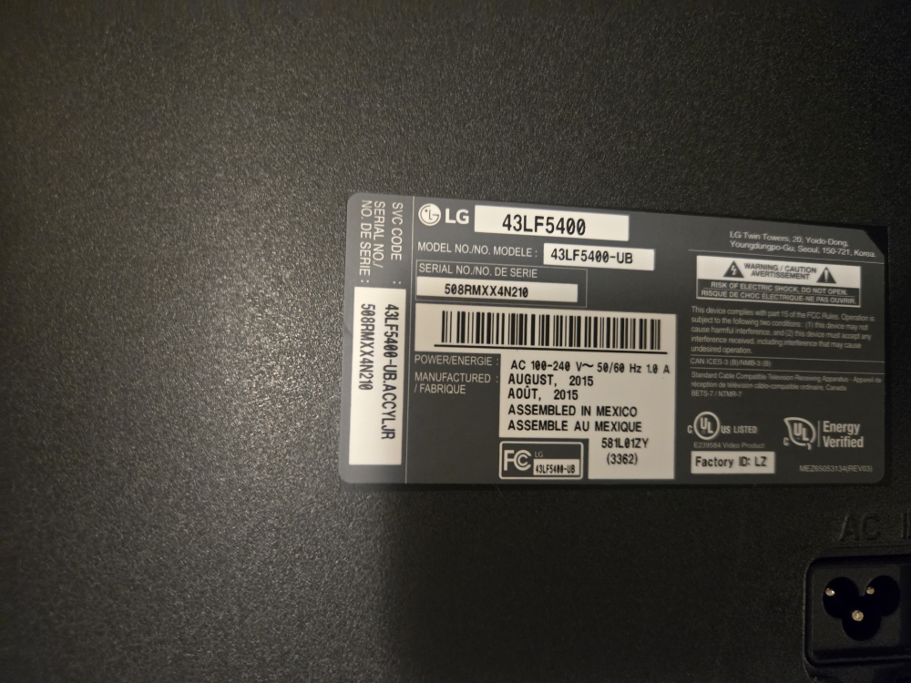 LG 43LF5400-UB 43" LED TV - photo 3