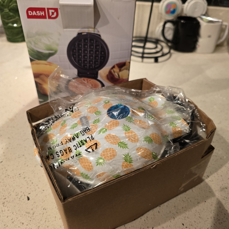 Dash Pineapple Mini Waffle Maker - New in Box! - photo 2