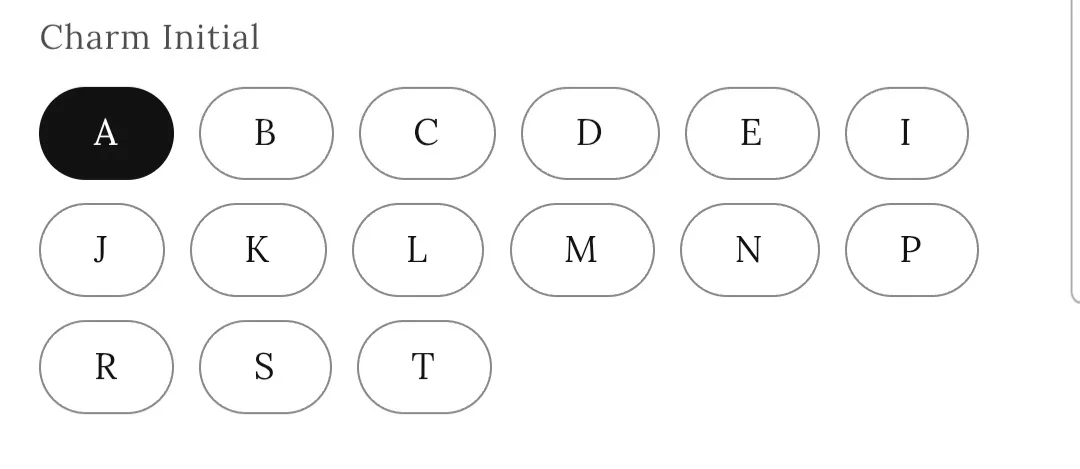 Paper Clip Initial Charm Bracelet image indicator(6)