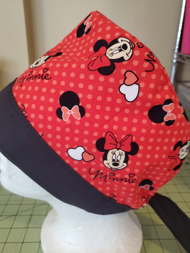 Minnie Mouse Scrub Cap, Red