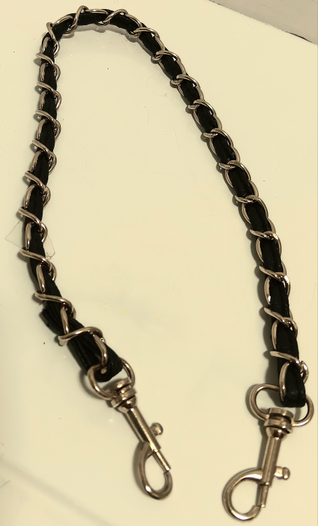 👜Black & Silver Chain Bag Strap 21 inches👜