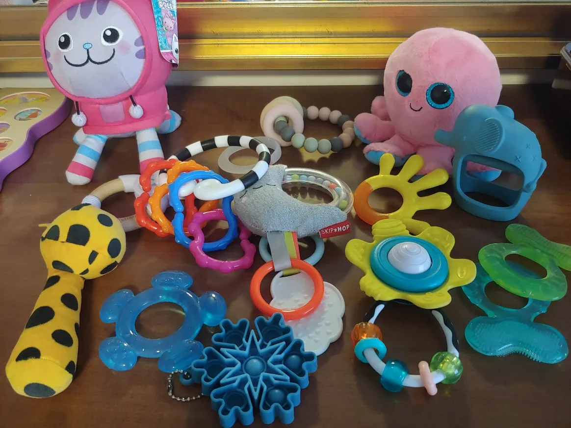 Baby Teethers, ratles & Plush Toys Bundle thumbnail