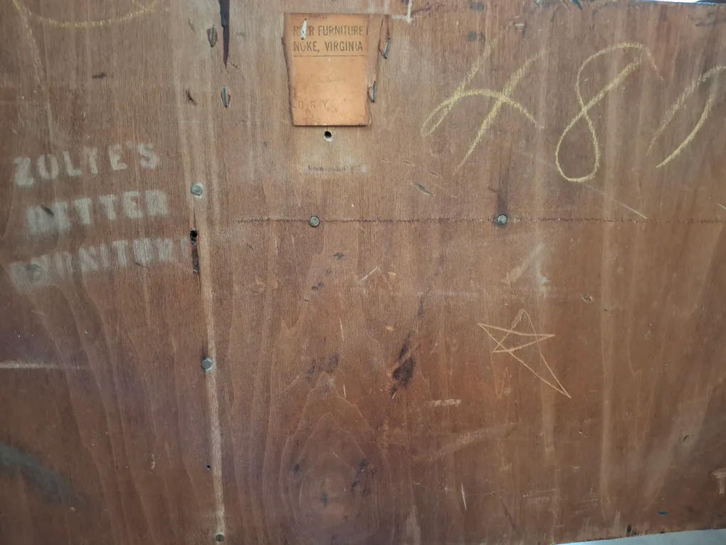 PENDING. Vintage Art Deco Vanity/Dresser with Chair image indicator(10)