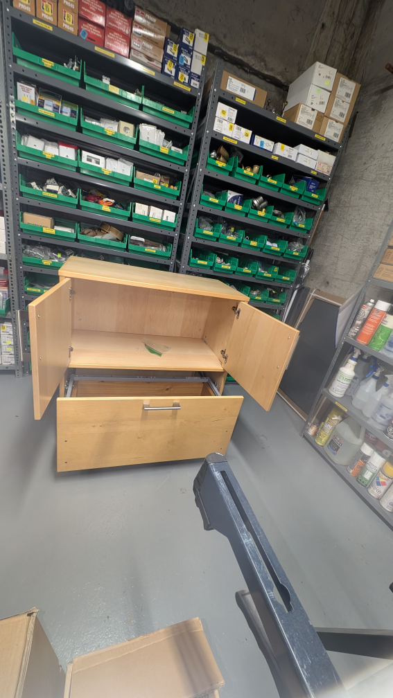 Wooden Cabinet with Doors and Drawer - photo 4