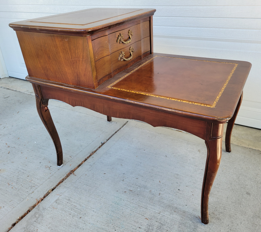 Very Nice, Very Vintage Table With Top Storage.