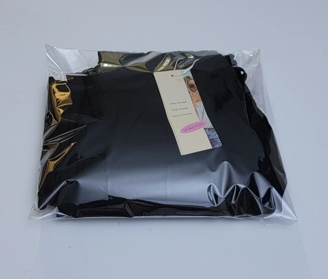 Dokotoo Palazzo Pants, Black, Medium Casual High Waist Wide Leg image indicator(3)