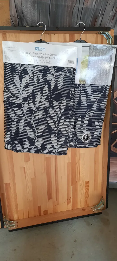 Home Beyond Jacquard Sheer Window Curtain thumbnail
