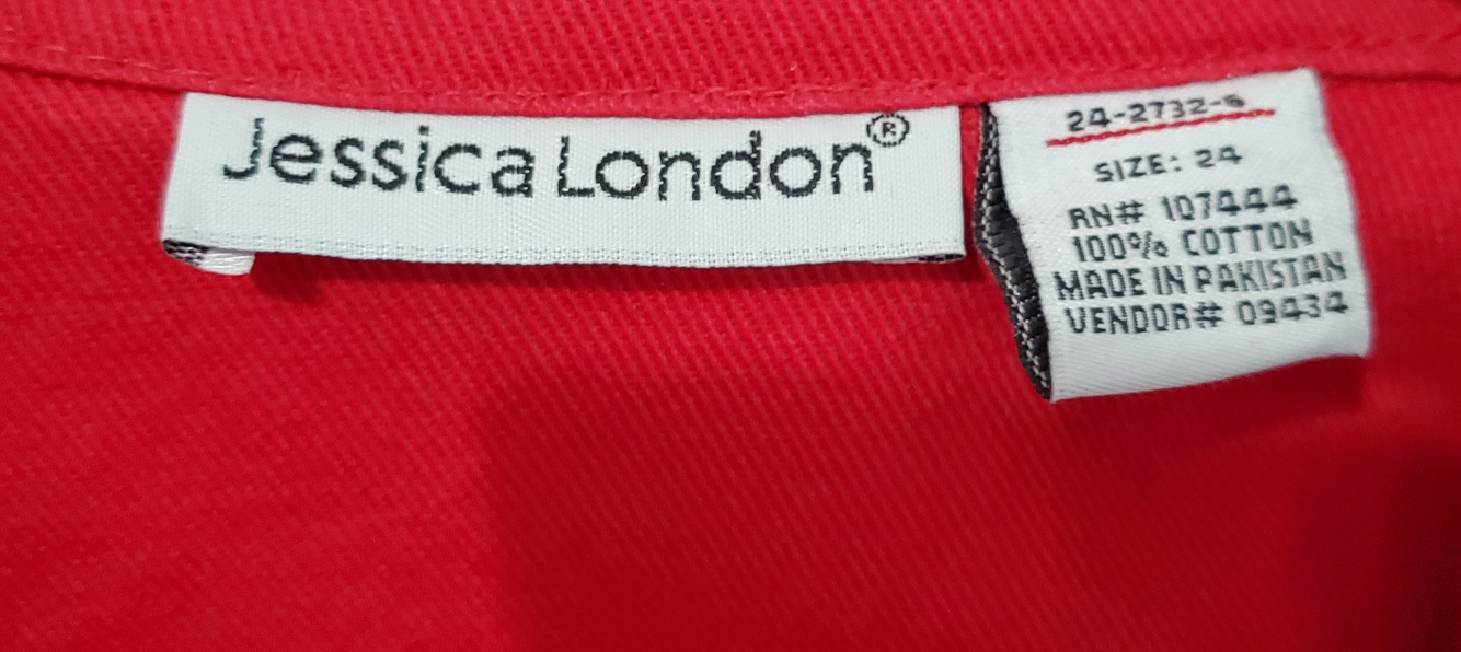 Jessica London Red Jacket Size 24 - photo 3