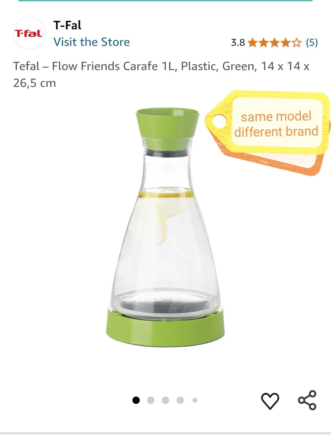 Emsa Flow Friends Cooling Carafe - New in Box! thumbnail