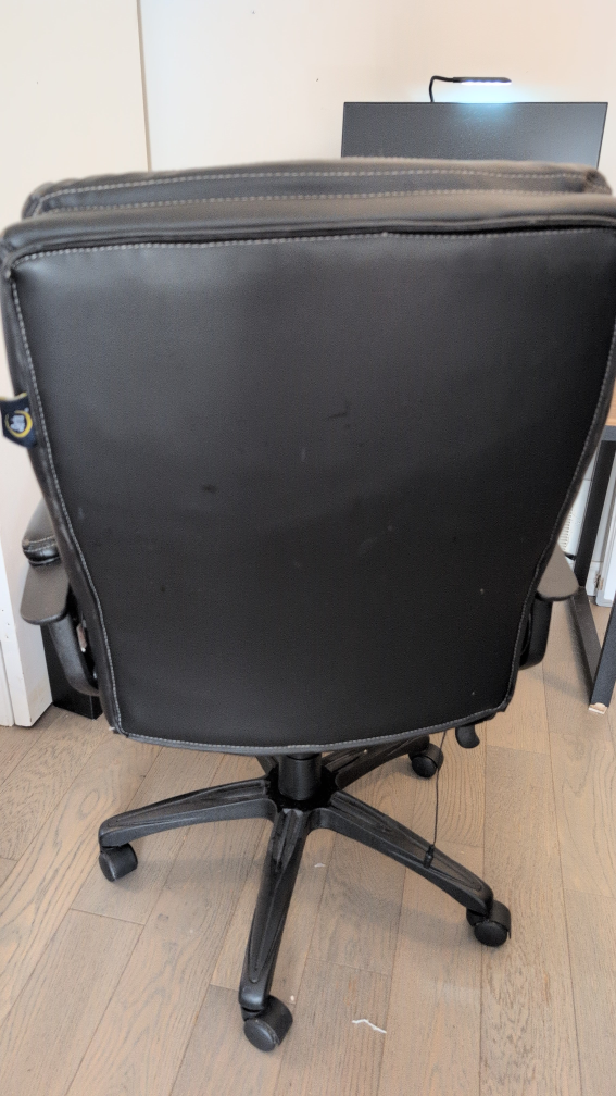 Black Heated Massage Office Chair - photo 2